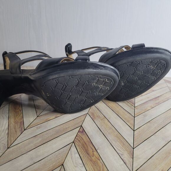 Size 8M Dianna Style Strappy Slip-back Heel Open Toe - Picture 5 of 7